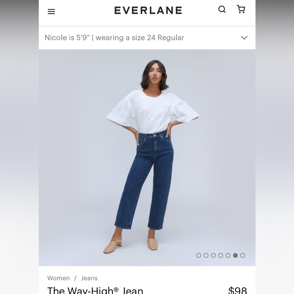 Everlane high rise jeans